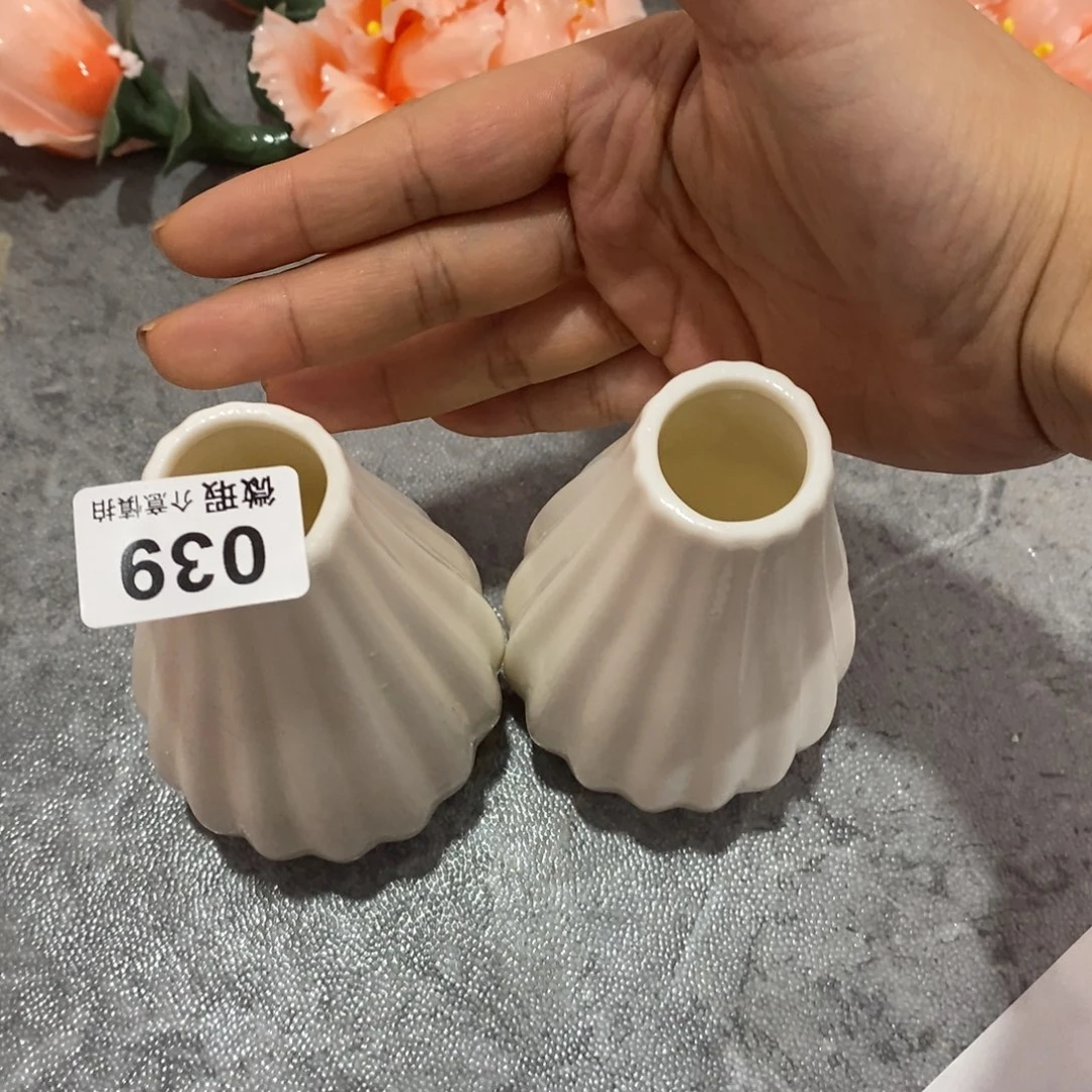 摆件陶瓷手工花摆件