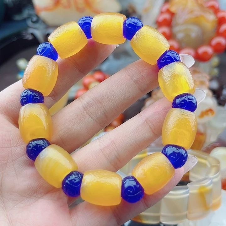 二***月手饰玛瑙未镶嵌吊坠