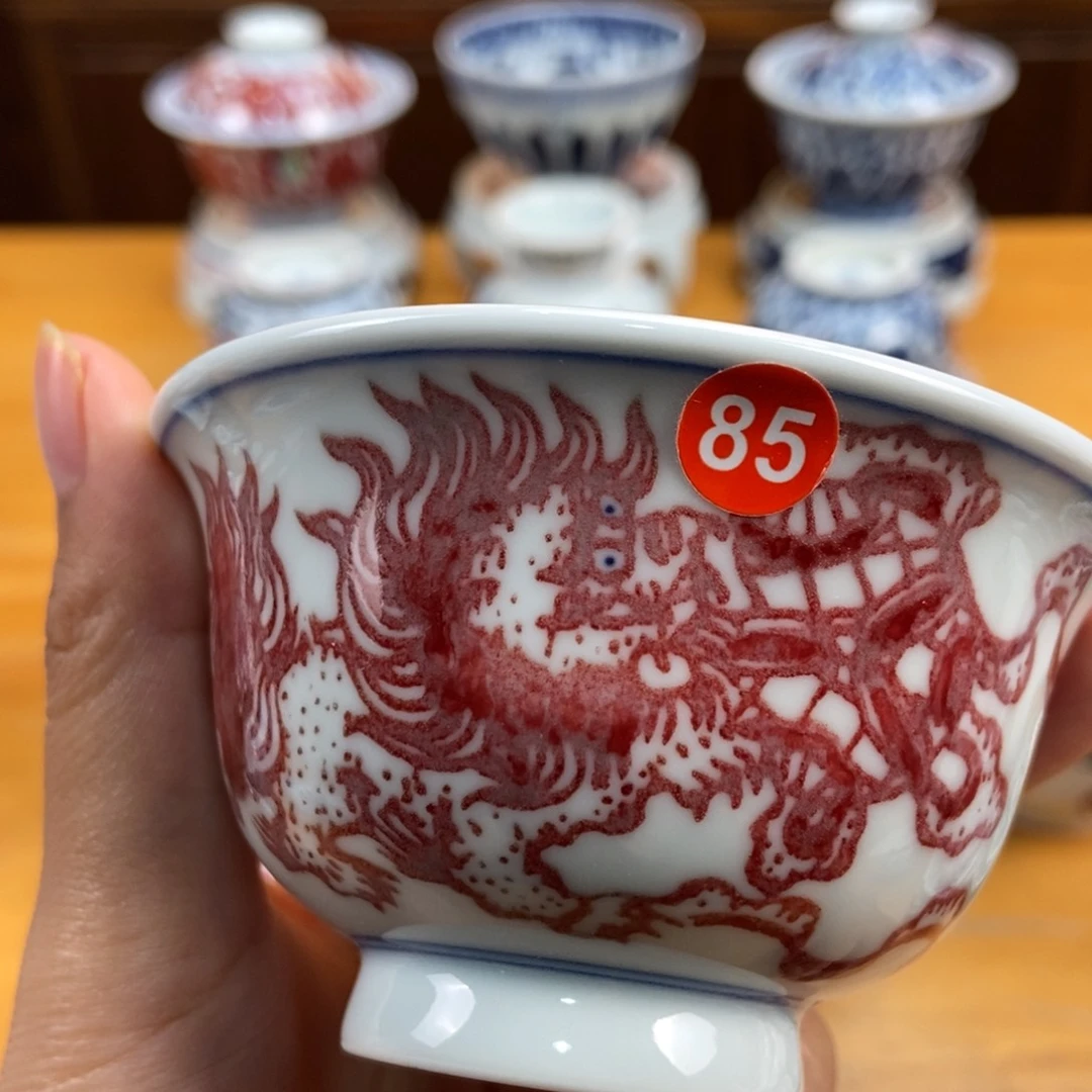 手绘现代茶具非古董