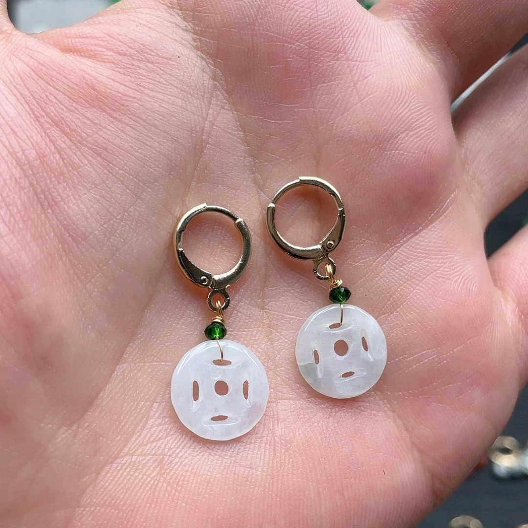 未镶嵌翡翠耳饰0087