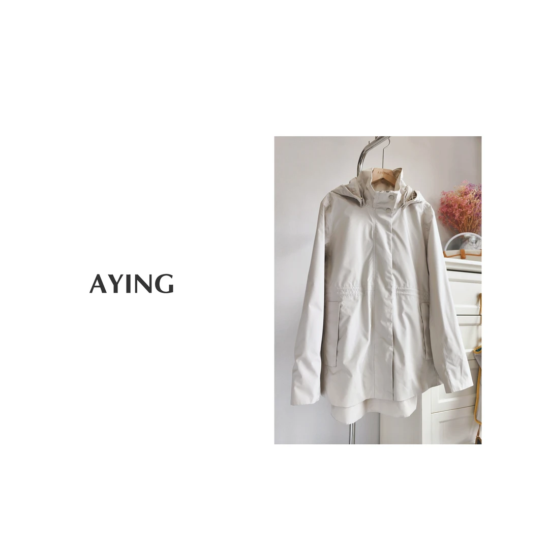 AYING  女士秋季   软壳城市户外风宽松冲锋衣外套