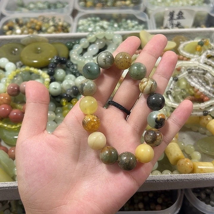 蛇纹石玉合金珠宝半成品