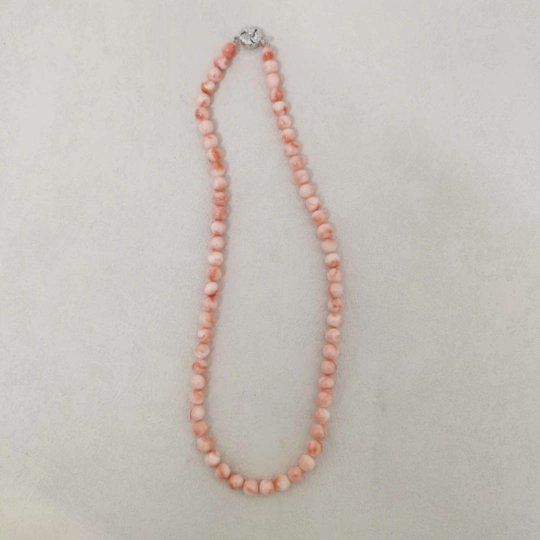 Chii Lih绮丽珊瑚 天然珊瑚 多样性 深水珊瑚圆珠项链/119187