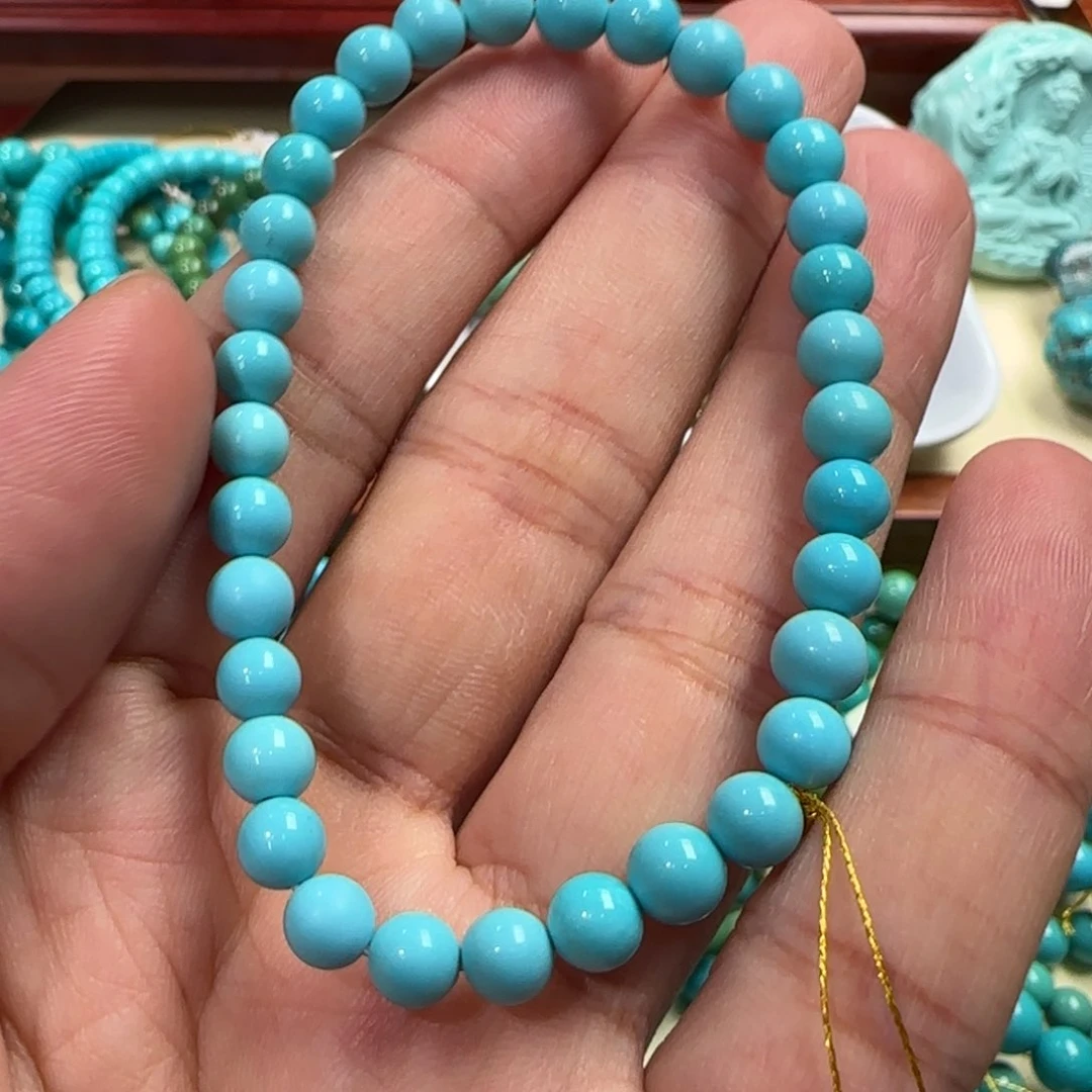 绿松石未镶嵌手串5mm 070300