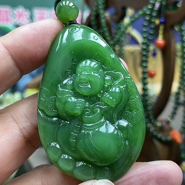 和田玉（碧玉）未镶嵌颈饰