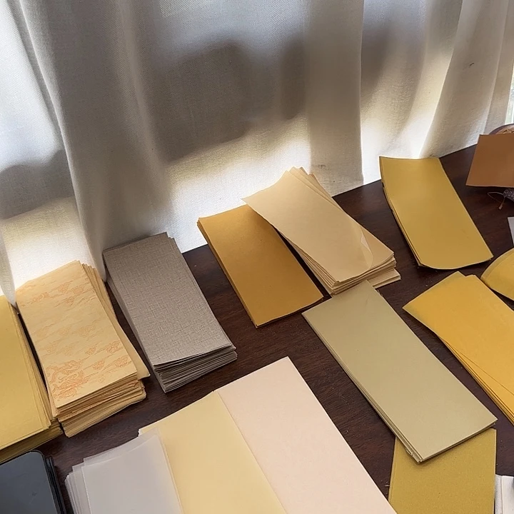 一笔笺，20×8cm左右，500g+100g，绢纸，皮纸，麻纸