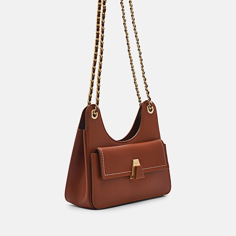 PEDRO斜挎包女包金属扣饰链条单肩包PW2-75060096