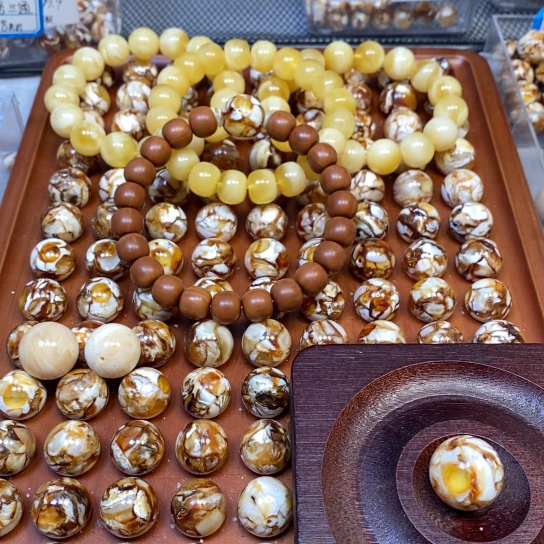 猴头核桃把件沁色圆珠老型4034