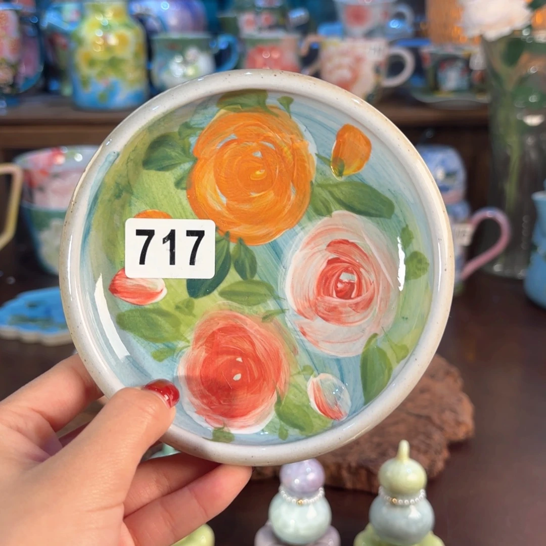 景德镇手绘高温釉下彩陶瓷茶具