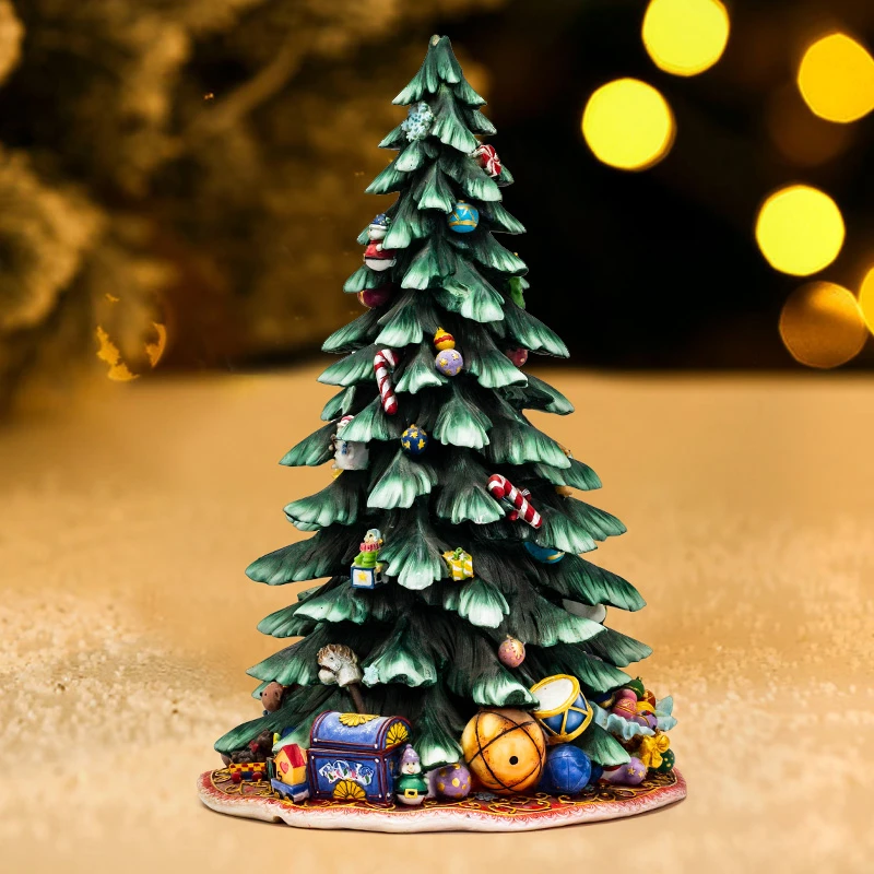 海淘款姜饼圣诞树全品造景装饰品创意摆件-赠顶星