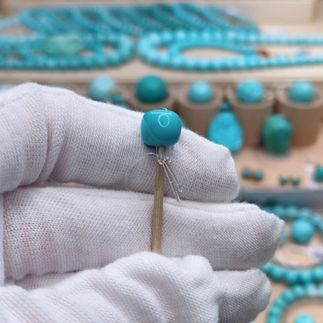 绿松石未镶嵌珠宝奇石8.3mm