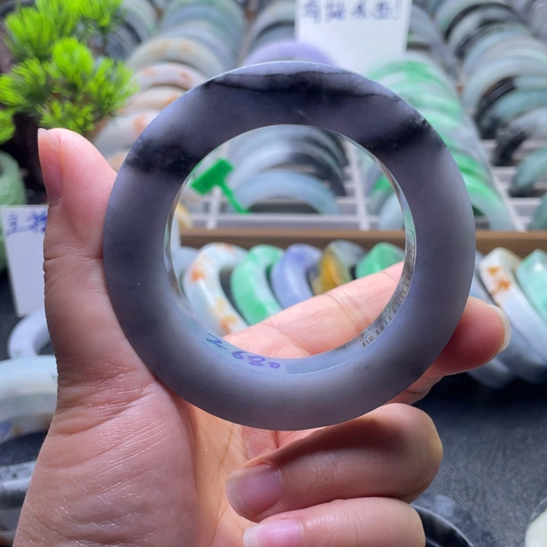 定制翡翠未镶嵌纯天然翡翠手镯定制
