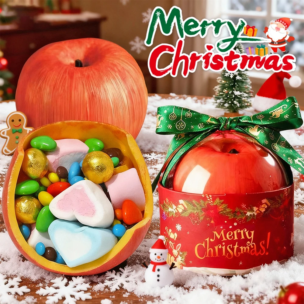 圣诞节苹果巧克力零食送朋友闺蜜创意敲敲乐平安夜送diy高颜礼物