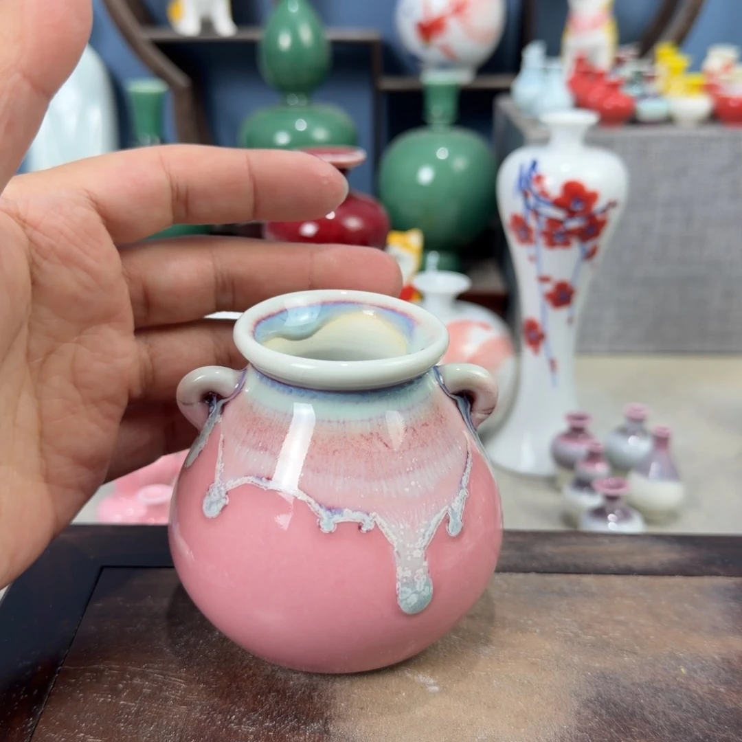 陶瓷手工小花器摆件