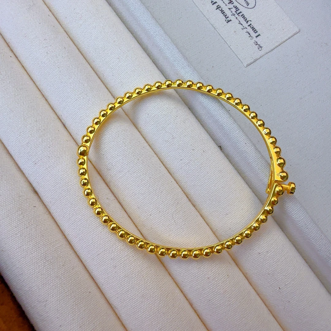 合金手镯 露珠卡扣手镯