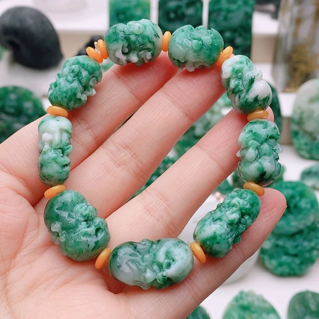 独山玉未镶嵌手串