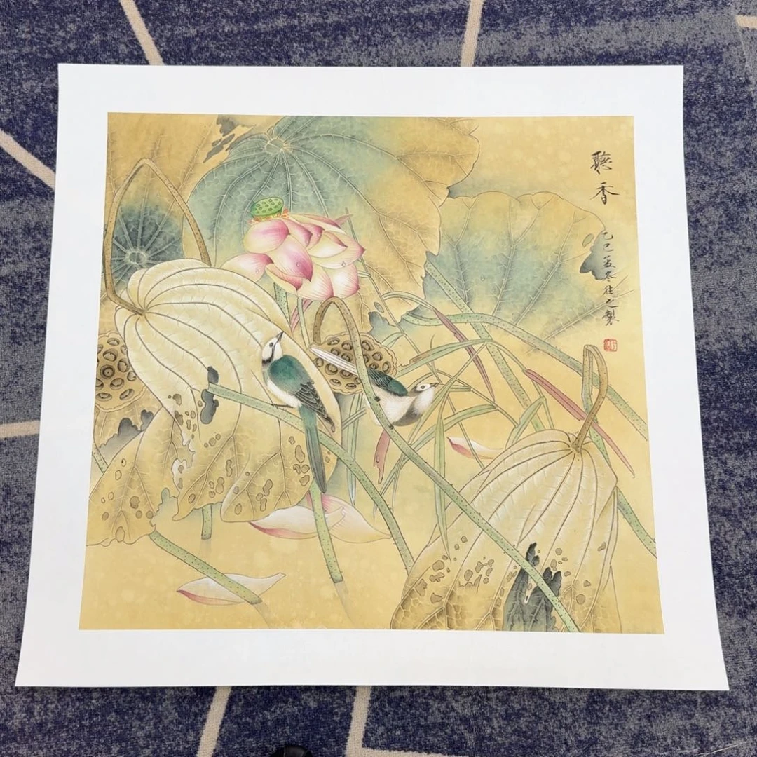 国画国画作品山水花鸟纯手绘