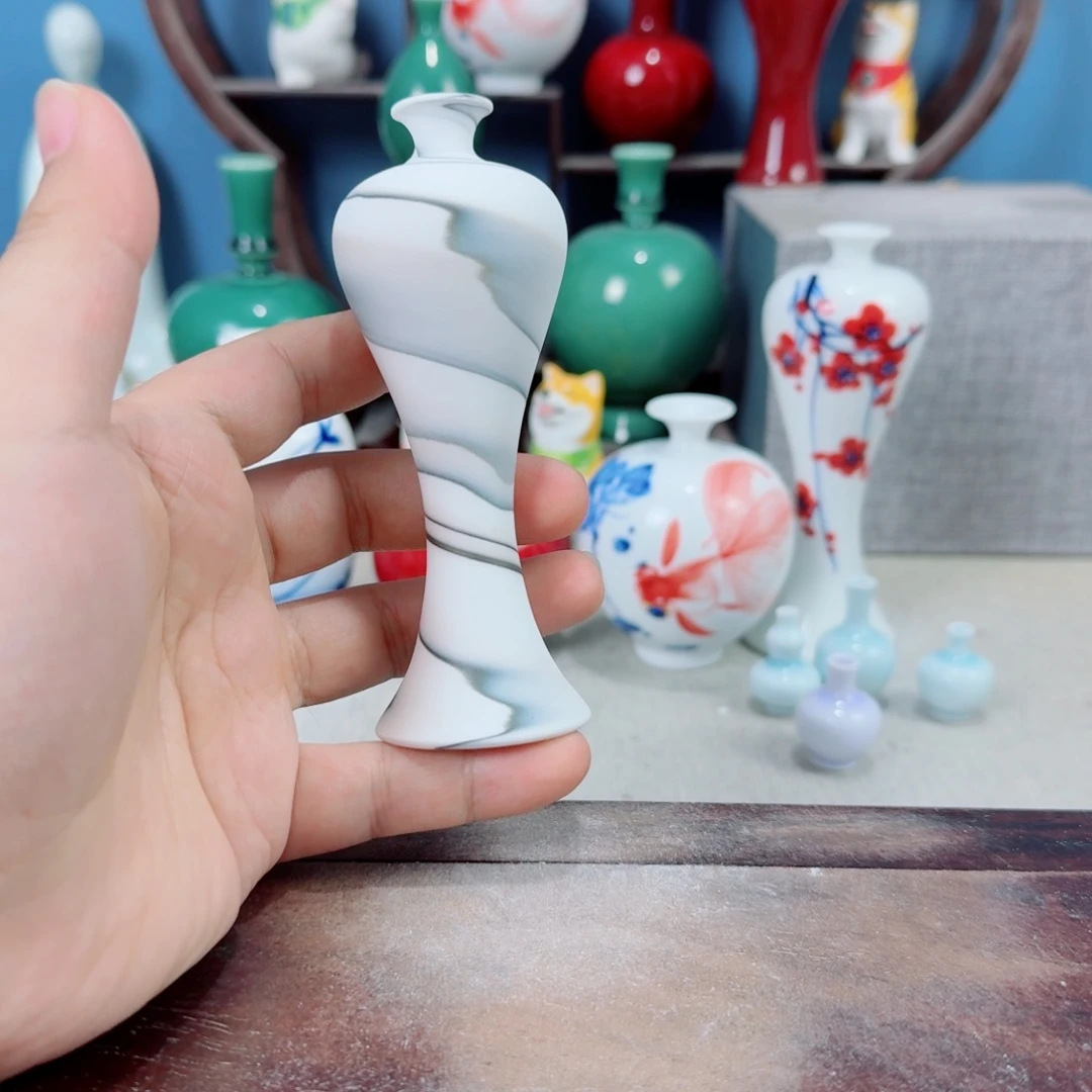 陶瓷手工小花器摆件