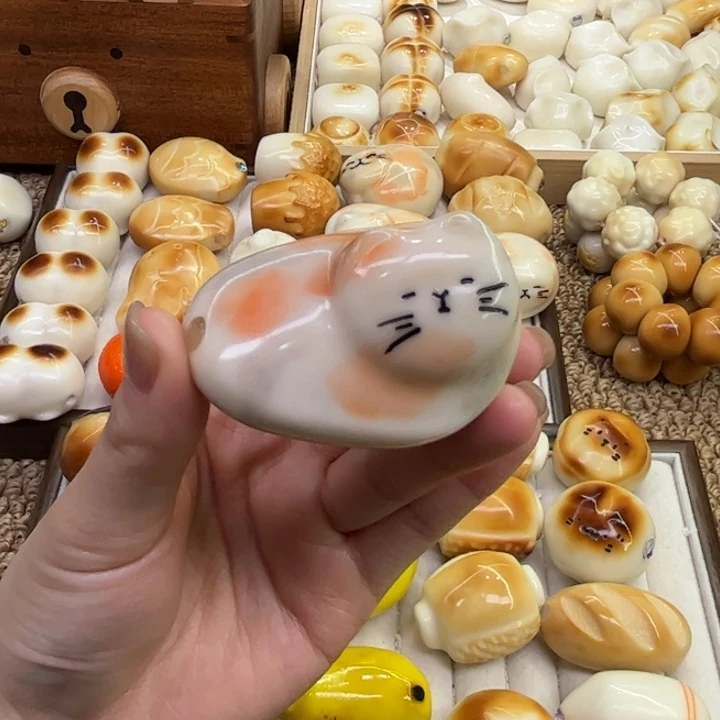 把件菩提根/象牙果12.2.35象牙果把件花猫