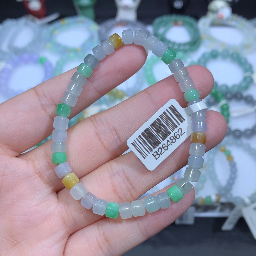未镶嵌手串翡翠天然