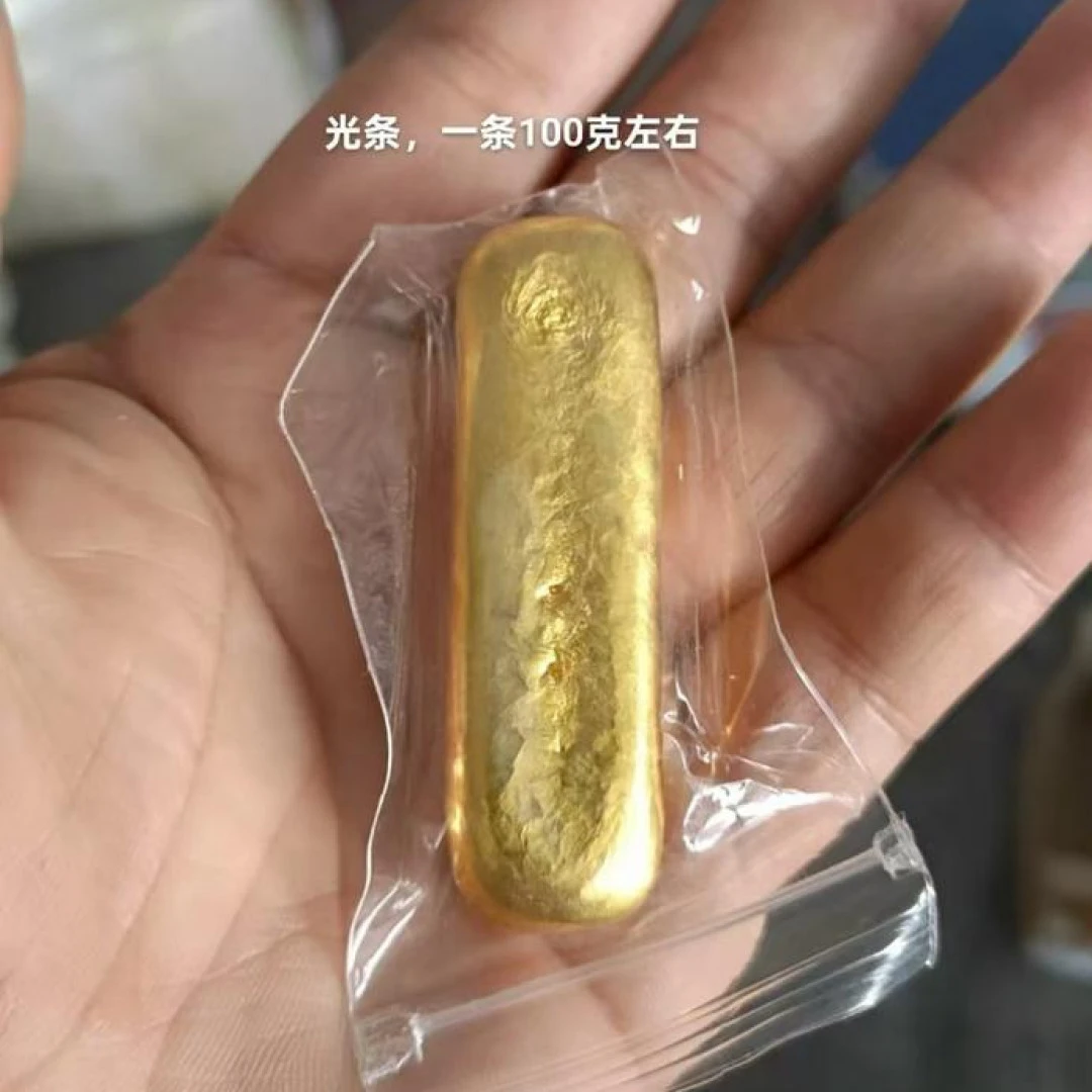 金色  精美长条 立体形状 摆件手工 改款回炉