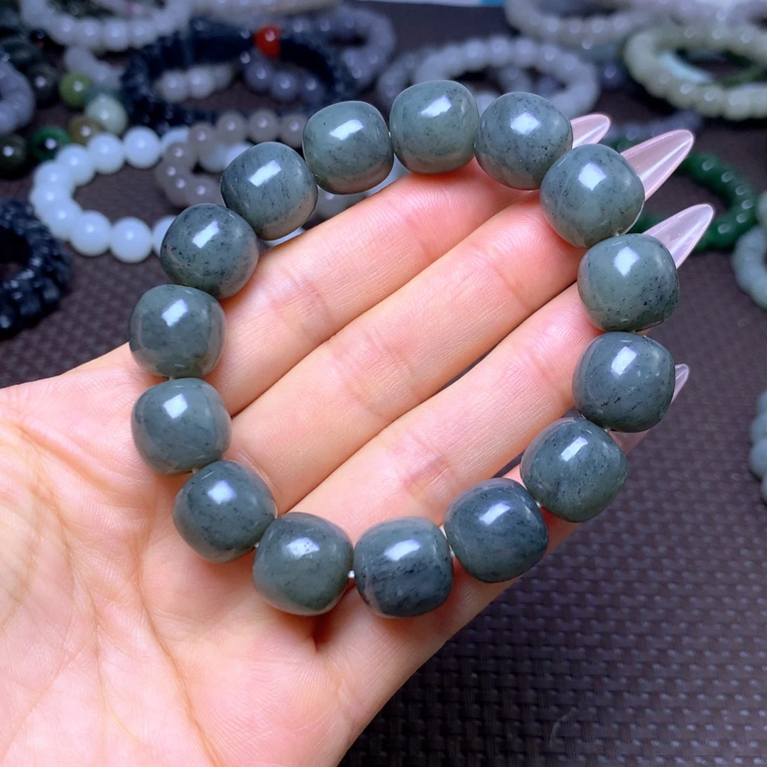 和田玉未镶嵌手串卡14