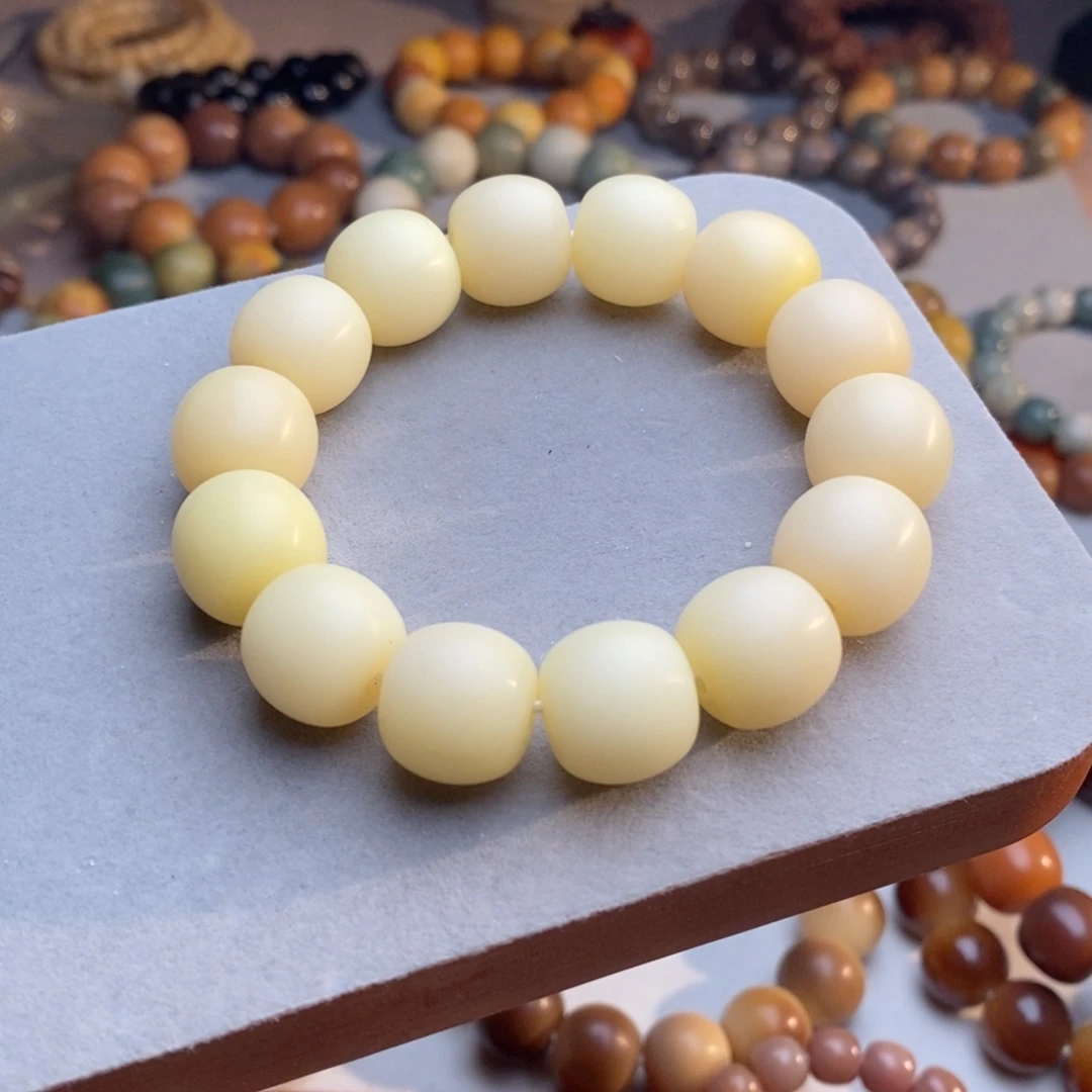 菩提根/象牙果吊坠卡16mm白月光