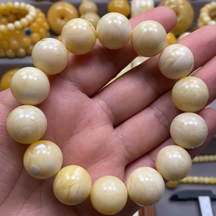 琥珀未镶嵌手链手串