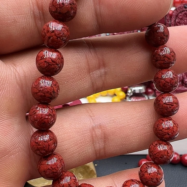 天然辰砂叠三圈的晶体沙