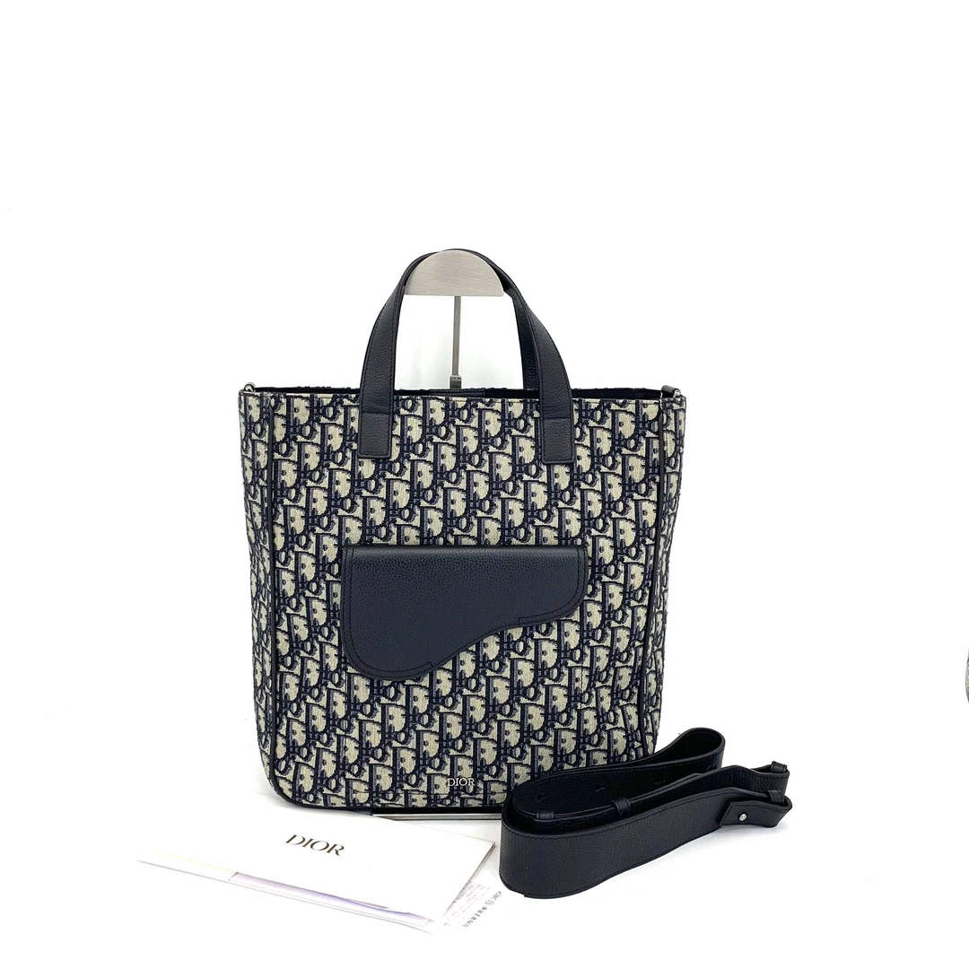 99新 DIOR/迪奥 经典老花帆布托特包 尺寸30/33