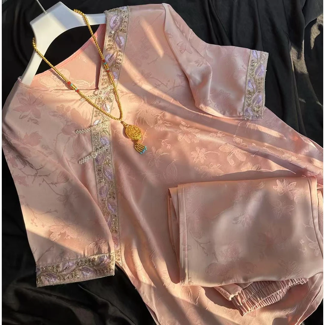 0248-常熟新中式【清风徐来】夏季新款女士气质百搭显瘦套装