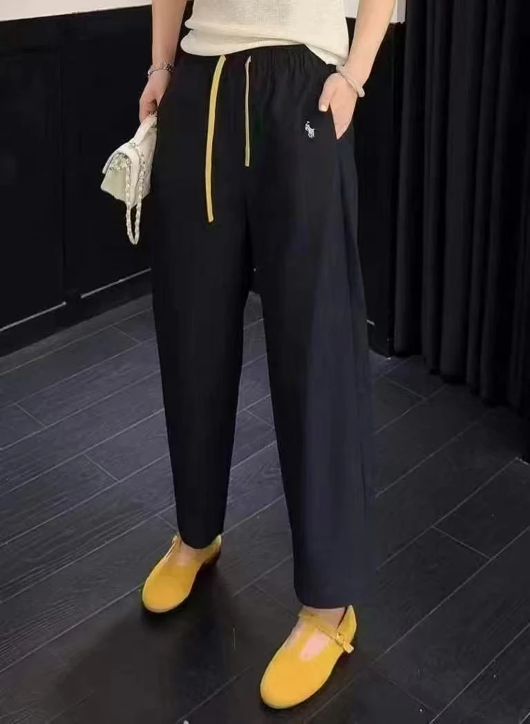 2825欧货新款薄料九分休闲裤