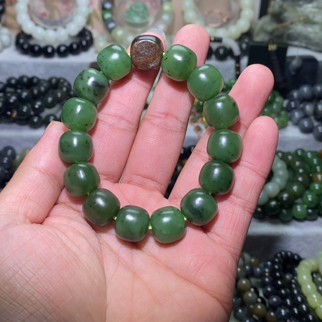 和田玉未镶嵌手链