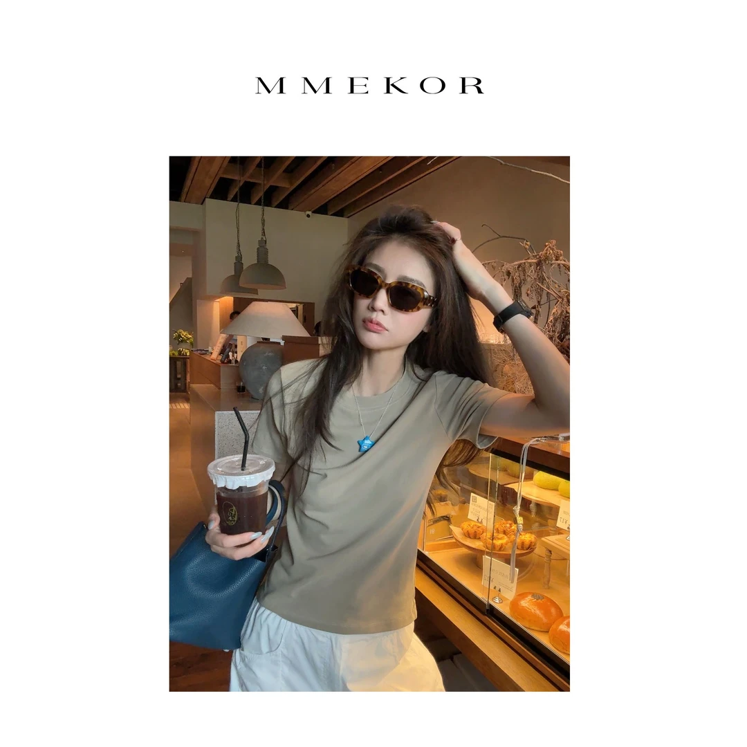 MMEKOR “三色T王”T恤 2025新款活力常青藤时髦休闲短袖 89988