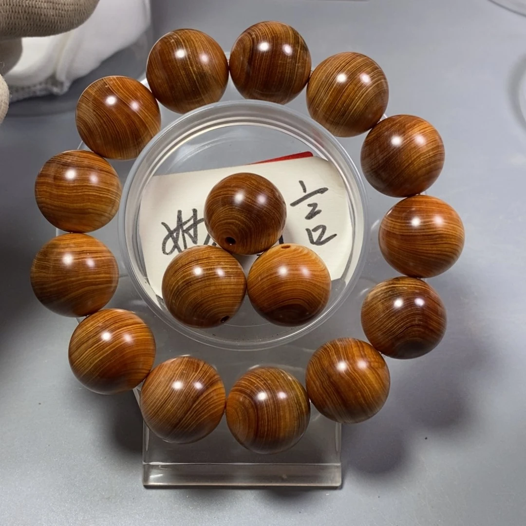 柏木手串/手链南太行陈化崖柏手串鱼鳞骨干黑1.8