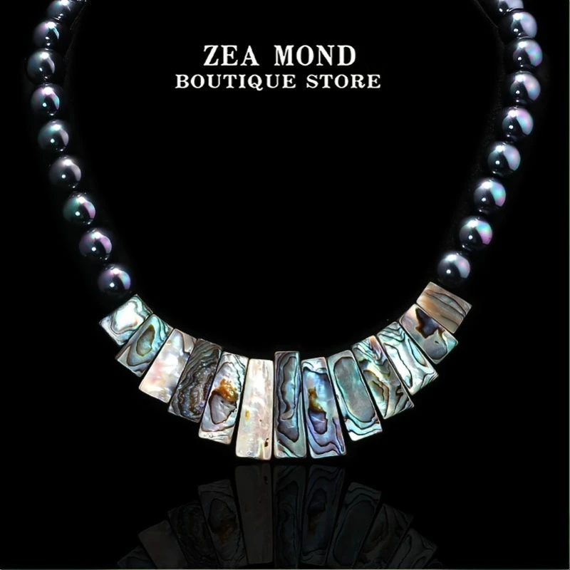铜合金贝壳项链 ZEA MOND新西兰鲍鱼贝长度42-47cm项链CX-XL-1
