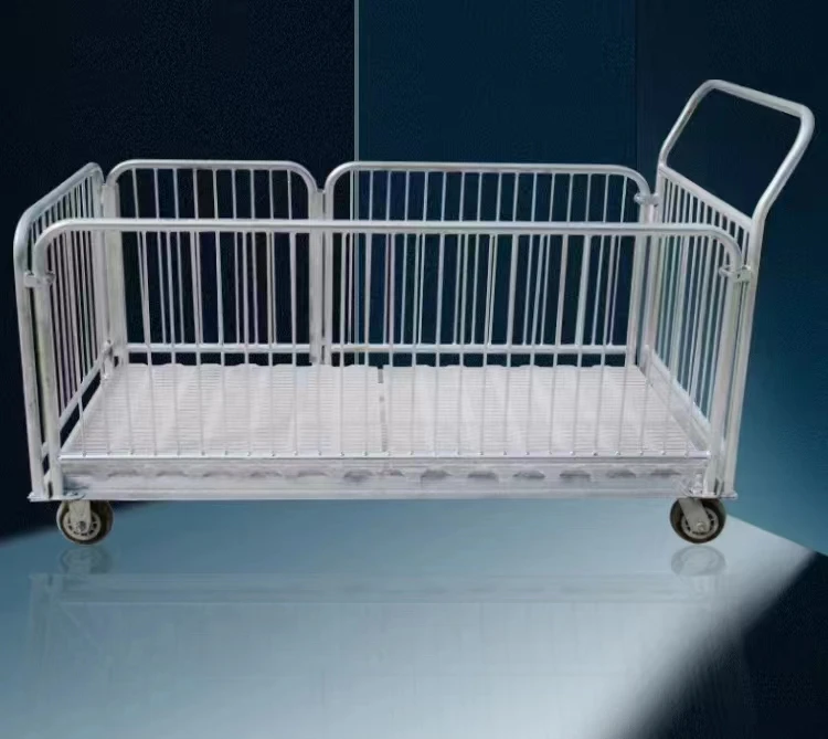 精品热镀锌小猪笼子/仔猪转运车转群猪车笼子运猪车周转车