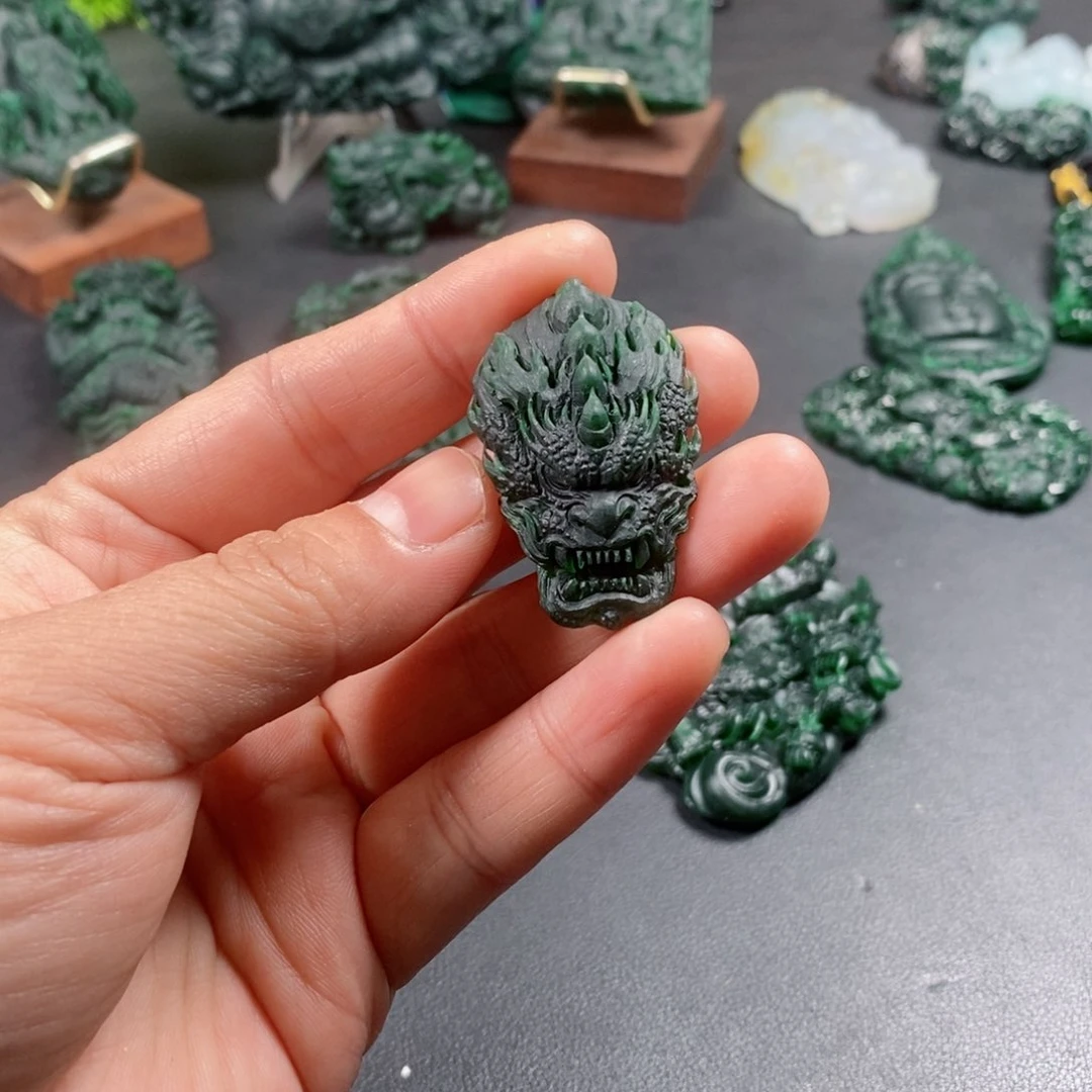 定制翡翠未镶嵌翡翠吊坠x