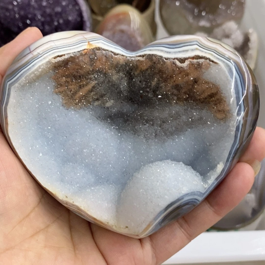 紫晶珠宝半成品未镶嵌