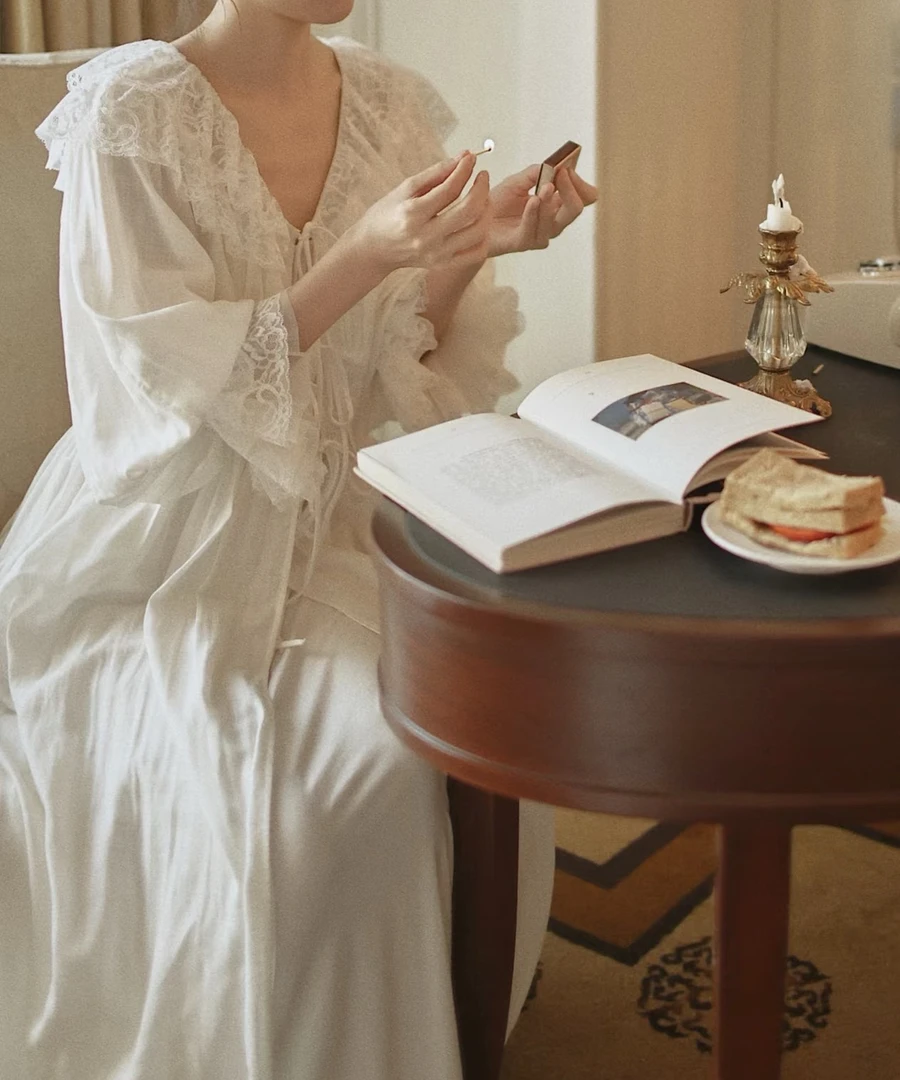 舒伴家C#中高端睡衣夏季睡裙睡衣春夏家居服长袖长裤春秋短袖短裤