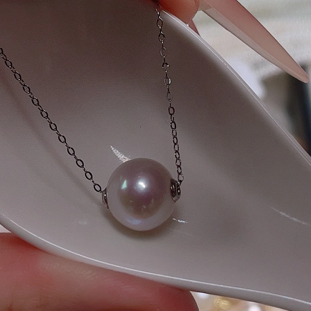 颈饰淡水珍珠银S925镶嵌