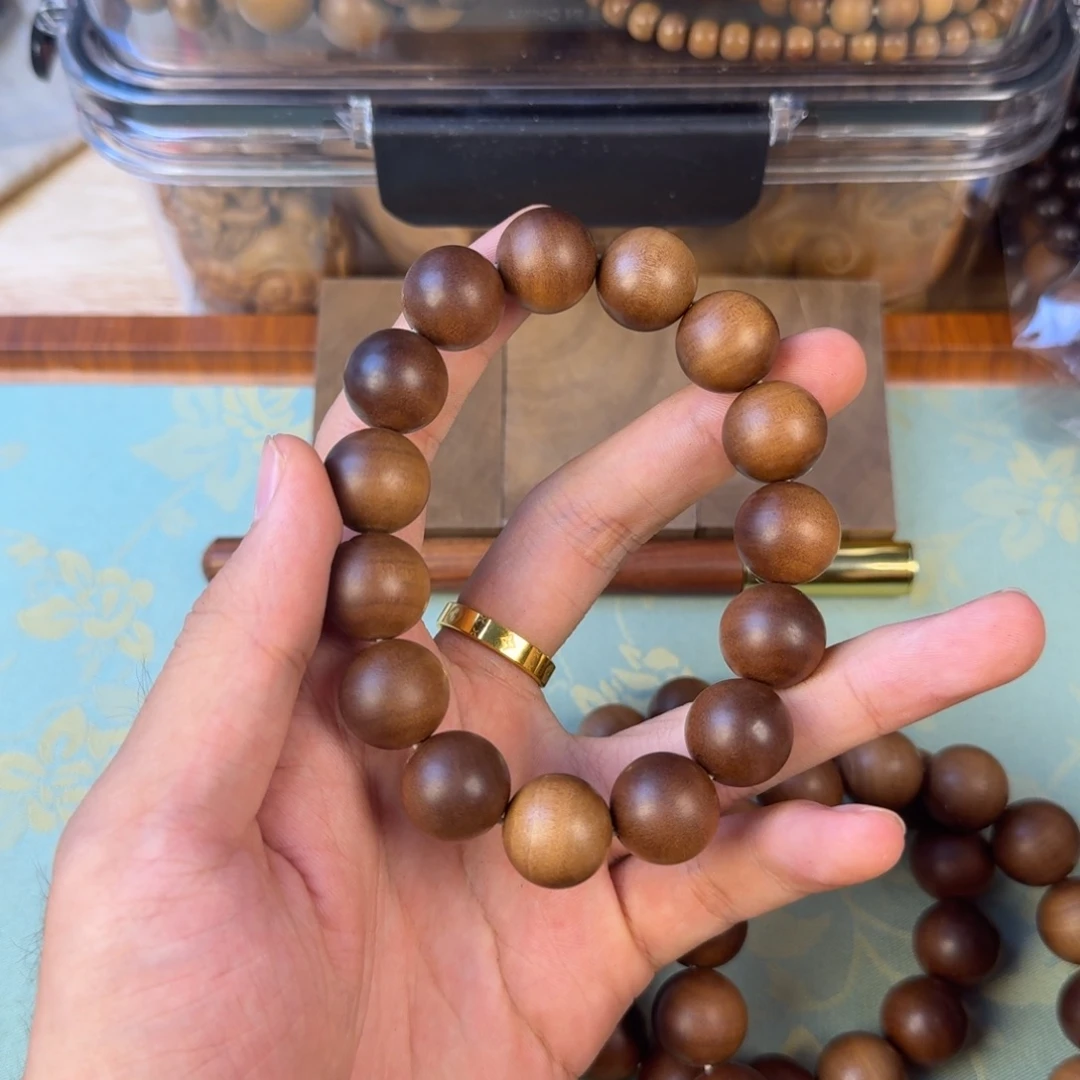 贵***F檀香木手串/手链太妃糖系列1.5焦糖