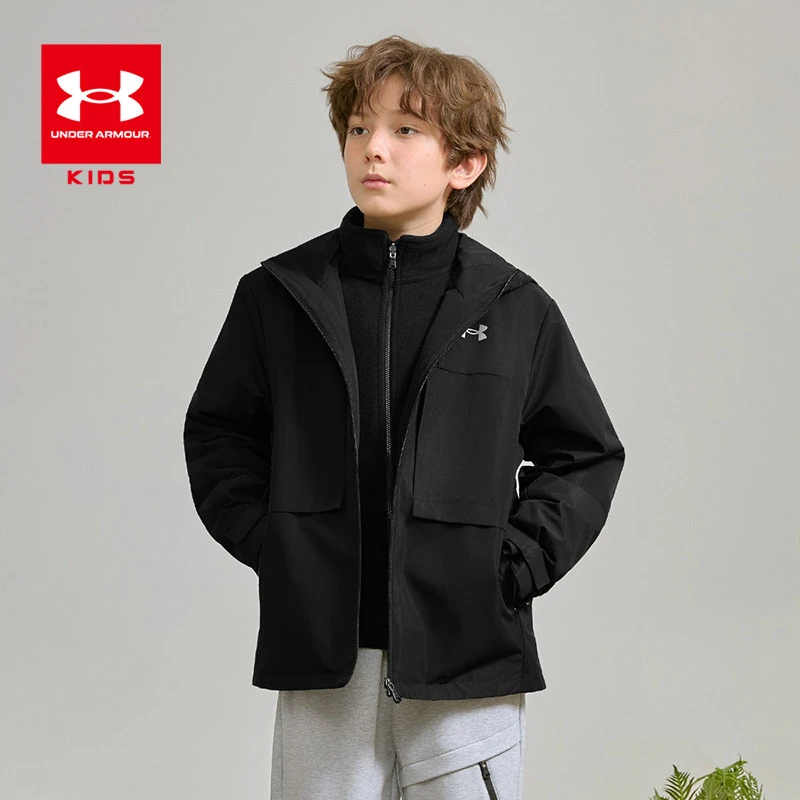 Under Armour/安德玛秋季上新户外运动梭织外套摇粒两件套2362