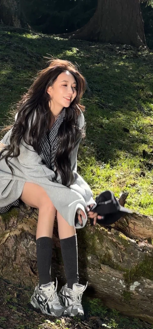 AMAZING IN | 棉质 |拼接格子宽松连帽卫衣A250705-AI57BTJ250603