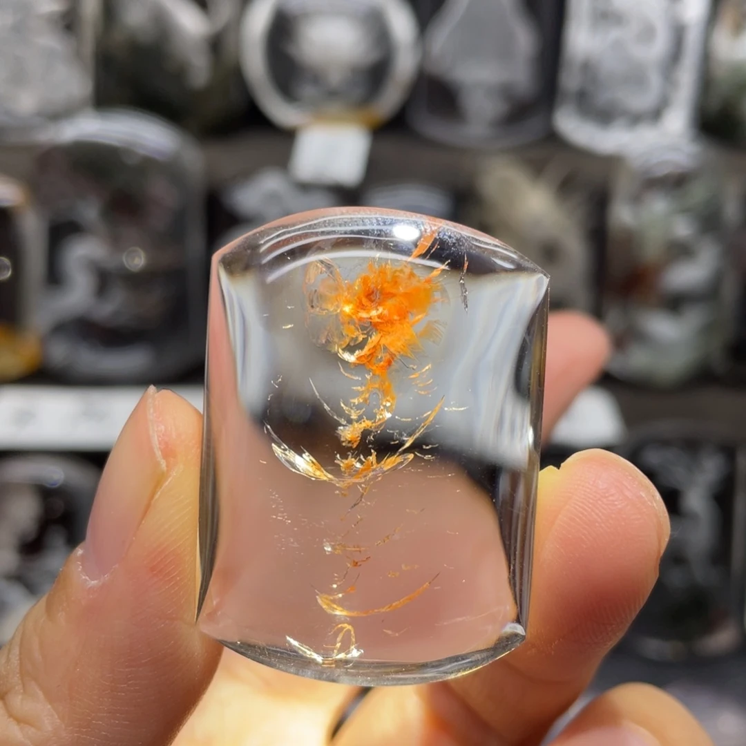 水晶未镶嵌颈饰胶花