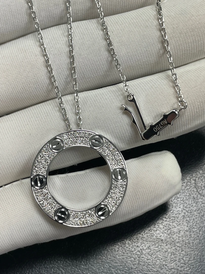 【CHERISH】18k  大饼项链天然钻石（多样性发其一）