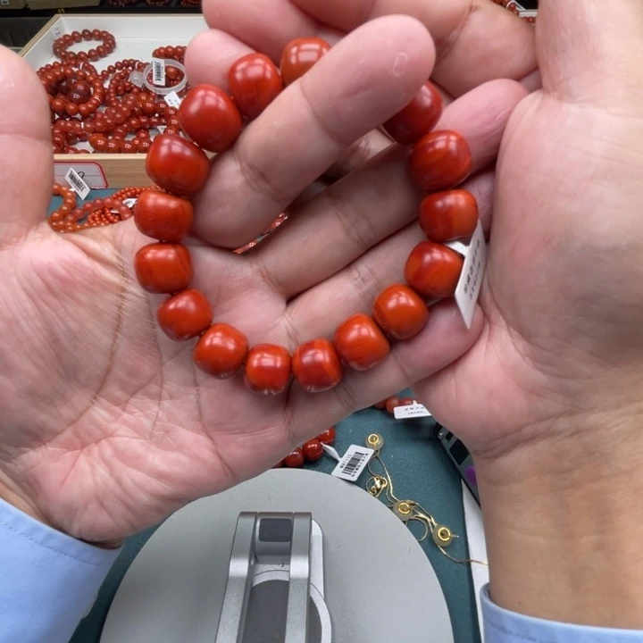 南红玛瑙手链未镶嵌