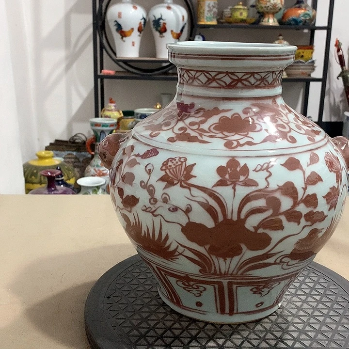 摆件陶博古架陶瓷摆件