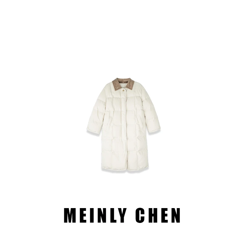 【MEINLY CHEN】高端设计师款休闲保暖简约百搭鹅绒服8252013