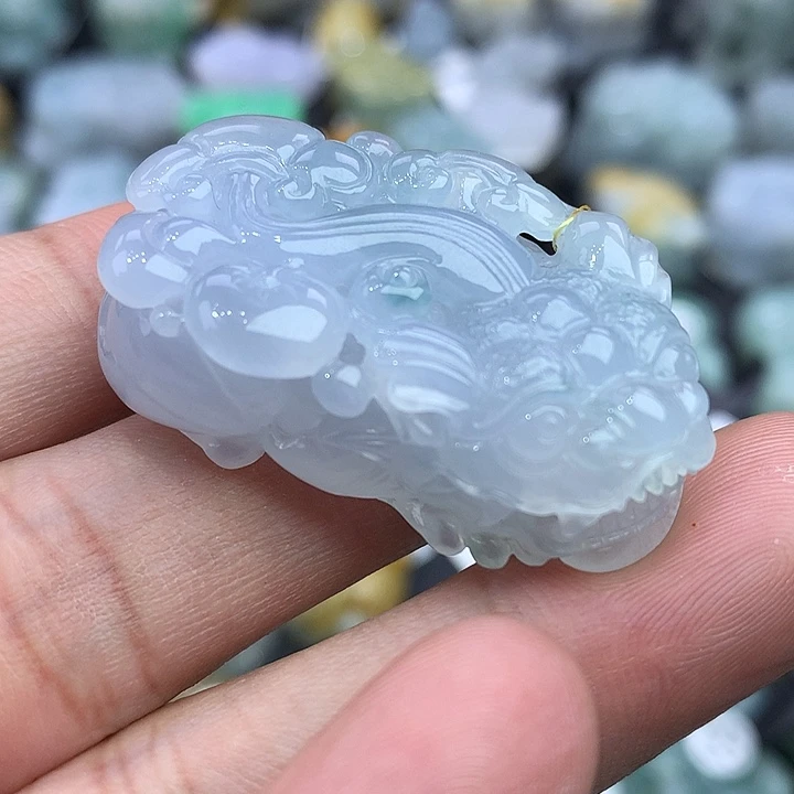 翡翠未镶嵌颈饰天然缅甸翡翠貔貅吊坠